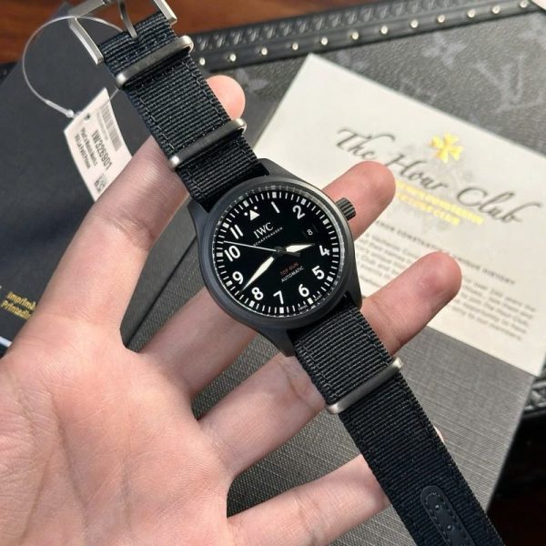 IWC Pilot??s Watch Top Gun IW326901 Black Ceramic Best Replica V7 Factory 41mm - Image 4