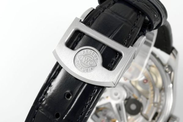 IWC Portugieser IW501704 Automatic Blue Dial Black Leather Strap Best Replica APSF 42mm - Image 9