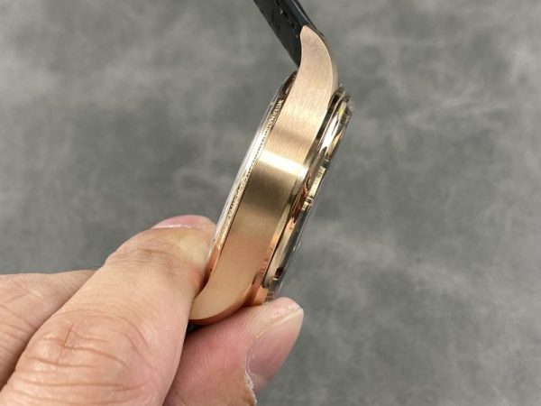 IWC Portugieser IW500713 Rose Gold Blue Dial Leather Strap Best Replica APSF 42mm - Image 4