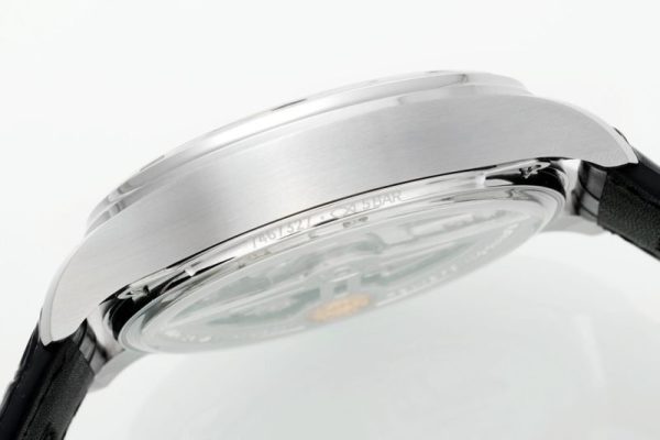 IWC Portugieser IW501701 Steel Silver Dial Black Leather Strap Best Replica APSF 42mm - Image 6