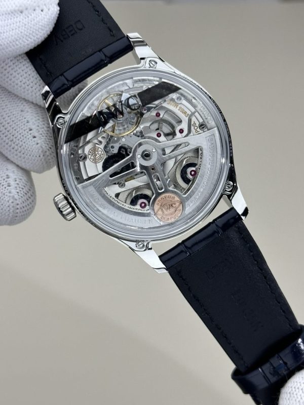 IWC Portugieser IW501702 Silver Dial Blue Arabic Numerals Leather Strap Best Copy APSF 42mm - Image 7