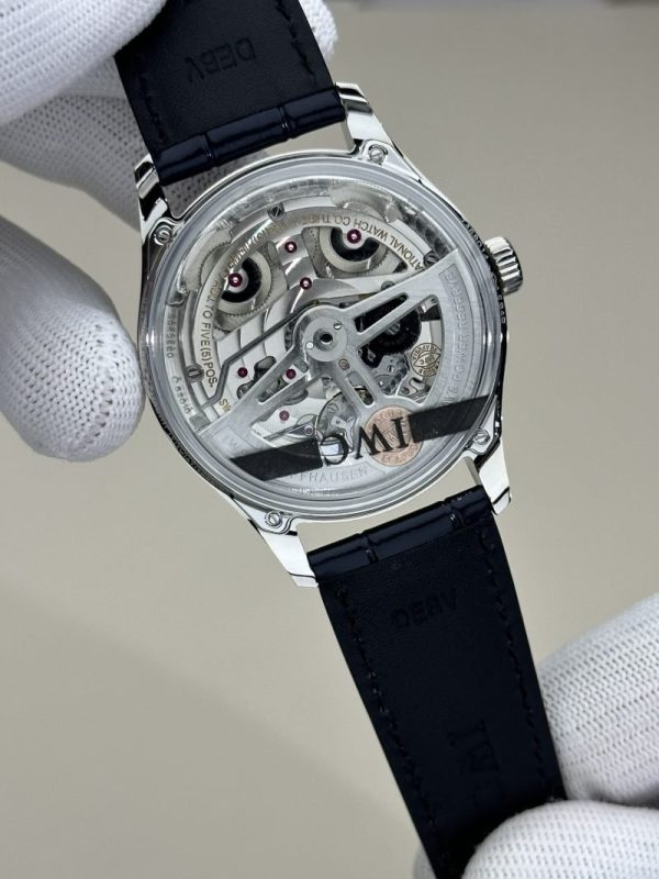 IWC Portugieser IW501702 Silver Dial Blue Arabic Numerals Leather Strap Best Copy APSF 42mm - Image 8