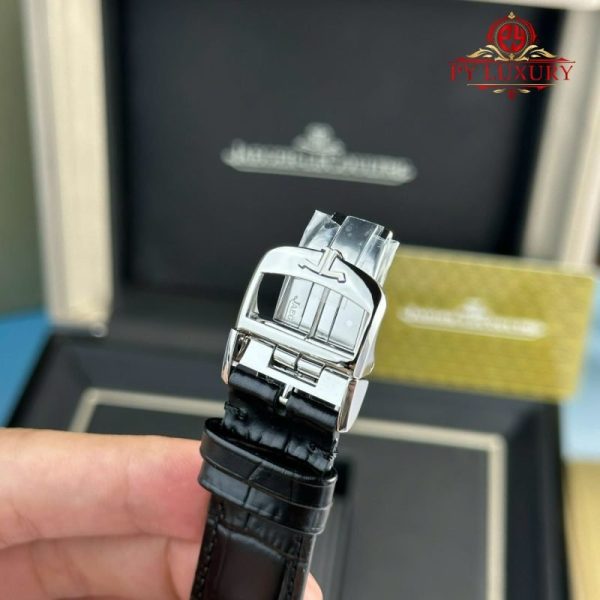 Jaeger-LeCoultre Master Ultra Thin Moon Black Dial Leather Best Replica APSF 39mm - Image 10