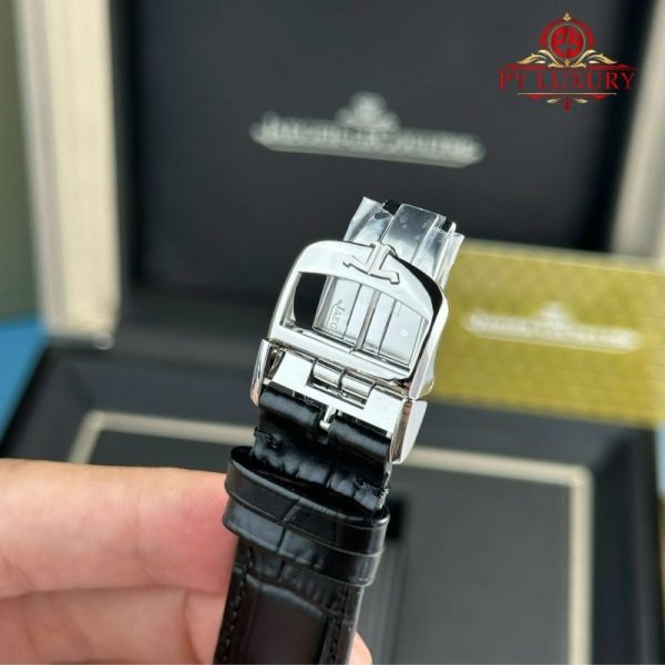 Jaeger-LeCoultre Master Ultra Thin Moon Silver Dial Leather Best Replica APSF 39mm - Image 11