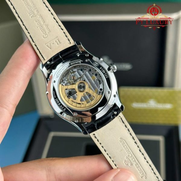 Jaeger-LeCoultre Master Ultra Thin Moon Silver Dial Leather Best Replica APSF 39mm - Image 9