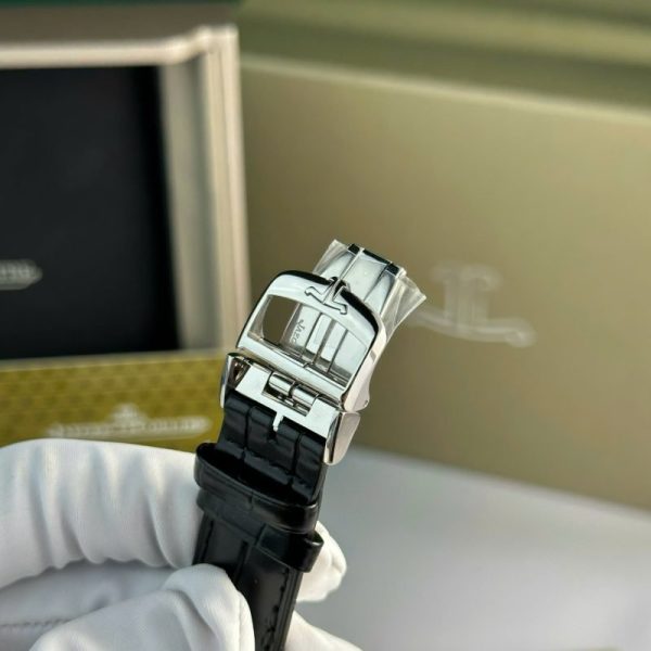 Jaeger-LeCoultre Master Ultra Thin Reserve De Marche Q1378420 Silver Dial Leather Strap Best Replica 39mm - Image 13