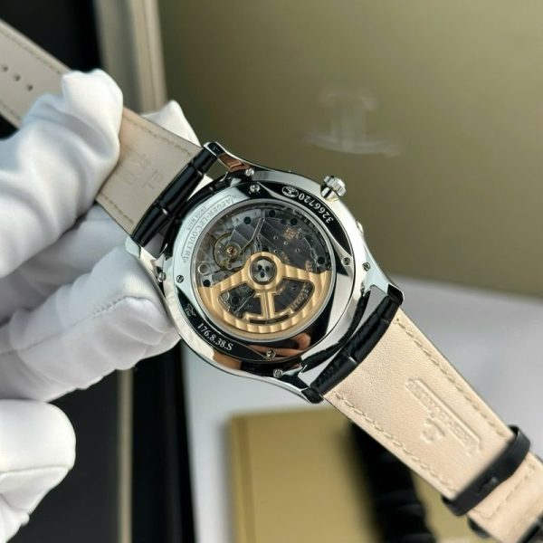 Jaeger-LeCoultre Master Ultra Thin Reserve De Marche Q1378420 Silver Dial Leather Strap Best Replica 39mm - Image 11