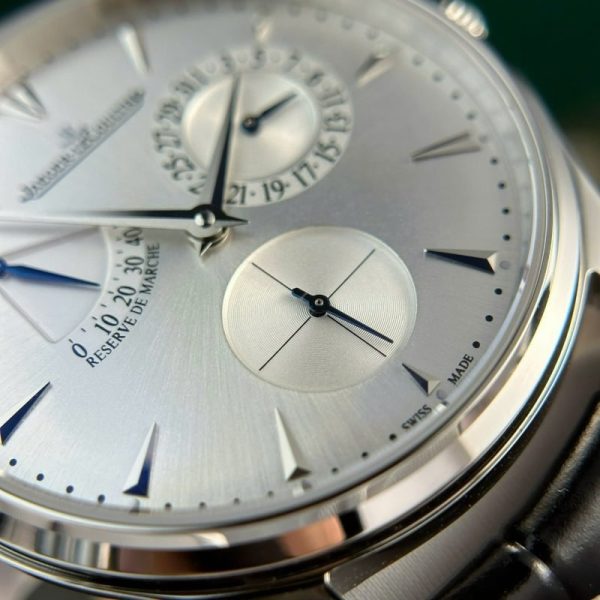 Jaeger-LeCoultre Master Ultra Thin Reserve De Marche Q1378420 Silver Dial Leather Strap Best Replica 39mm - Image 7