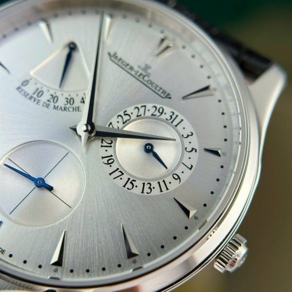 Jaeger-LeCoultre Master Ultra Thin Reserve De Marche Q1378420 Silver Dial Leather Strap Best Replica 39mm - Image 6