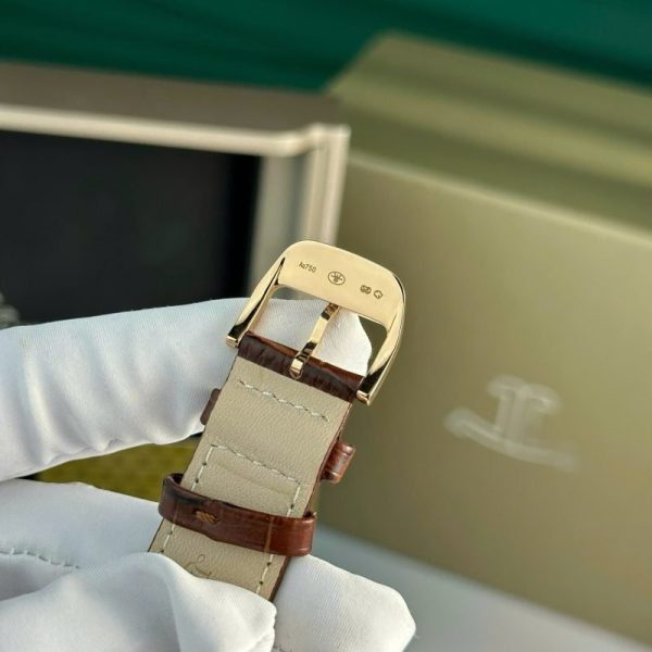 Jaeger-LeCoultre Master Ultra Thin Reserve De Marche Rose Gold Champagne Dial Leather Strap Best Replica ZF 39mm - Image 11