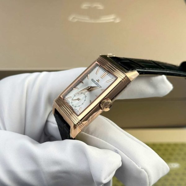 Jaeger ?C LeCoultre Reverso Tribute Monoface Small Seconds Q7132521 Rose Gold Silver Dial Best Replica MGF 45.6??27.4mm - Image 4