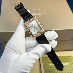 Jaeger ?C LeCoultre Reverso Tribute Monoface Small Seconds Q7132521 Rose Gold Silver Dial Best Replica MGF 45.6??27.4mm