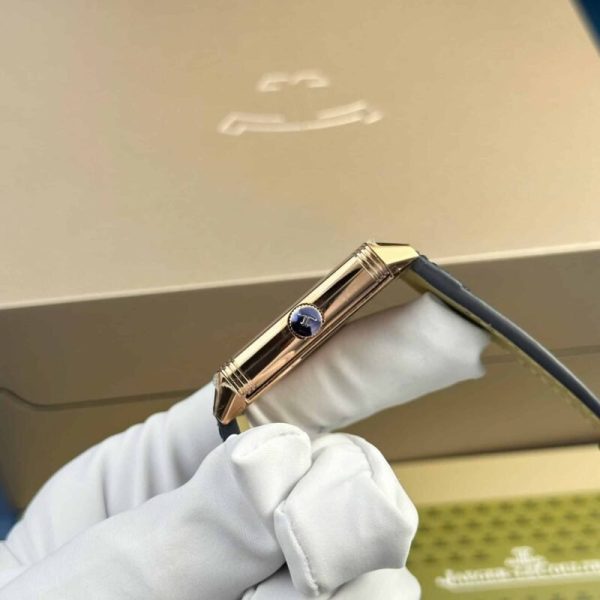 Jaeger-LeCoultre Reverso Tribute Monoface Small Seconds Rose Gold Blue Dial Best Replica MGF 45.6??27.4mm - Image 6
