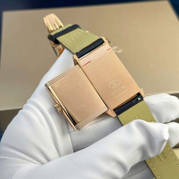 Jaeger-LeCoultre Reverso Tribute Monoface Small Seconds Rose Gold Blue Dial Best Replica MGF 45.6??27.4mm - Image 8