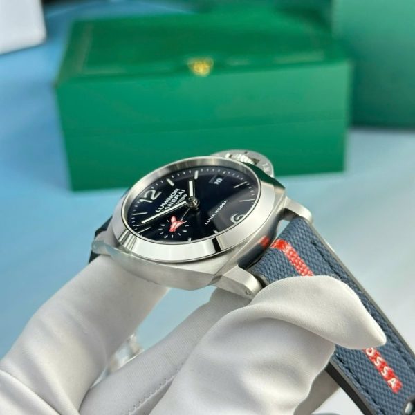 Panerai Luminor Quaranta BiTempo Luna Rossa PAM01404 Blue Dial Rubber Strap Best Replica VSF 40mm - Image 5