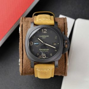 Panerai Luminor 1950 3 Days GMT Ceramic Black Dial PAM01441 1:1 Best Replica VSF 44mm
