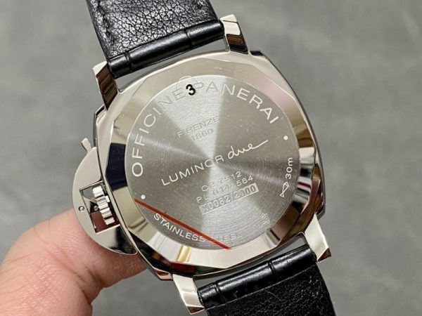 Panerai Luminor Due PAM1249 Ivory Sun-brushed Dial Leather Strap Best Replica VSF 42mm - Image 7