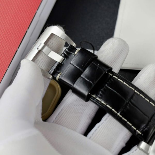 Panerai Luminor Marina Steel Black Dial PAM1312 Leather Best Replica VSF 44mm - Image 10