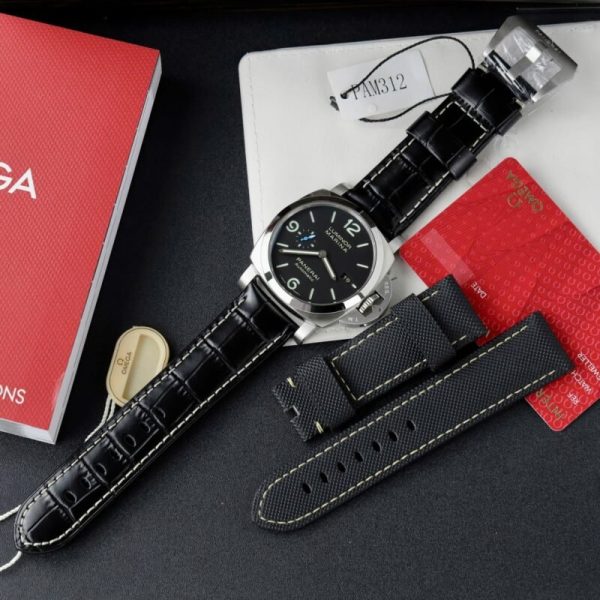 Panerai Luminor Marina Steel Black Dial PAM1312 Leather Best Replica VSF 44mm - Image 2