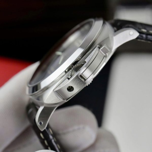 Panerai Luminor Marina Steel Black Dial PAM1312 Leather Best Replica VSF 44mm - Image 8