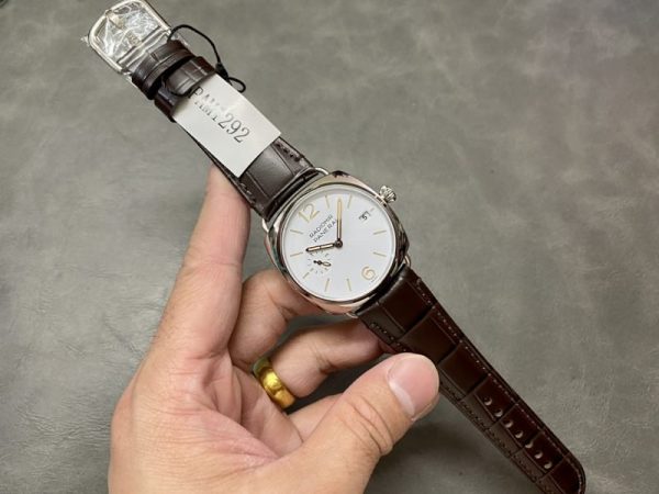 Panerai Radiomir Quaranta PAM 1292 White Dial Leather Strap 1:1 Best Replica VSF 40mm