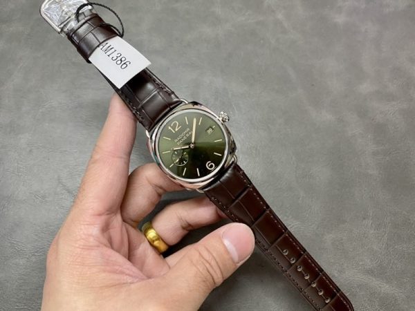 Panerai Radiomir Quaranta PAM1386 Green Dial Leather Strap 1:1 Best Replica VSF 40mm