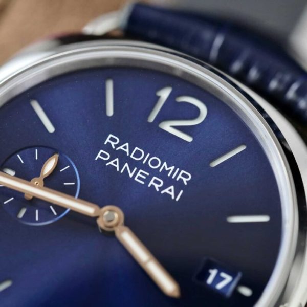 Panerai Radiomir Quaranta Blue Dial Leather Strap PAM01293 1:1 Best Replica VSF 40mm - Image 4