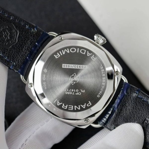 Panerai Radiomir Quaranta Blue Dial Leather Strap PAM01293 1:1 Best Replica VSF 40mm - Image 8