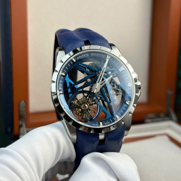 Roger Dubuis Excalibur Monotourbillon Cobalt Blue RDDBEX0838 Best Replica BBR 42mm - Image 2