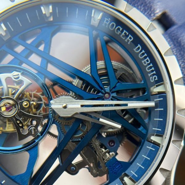 Roger Dubuis Excalibur Monotourbillon Cobalt Blue RDDBEX0838 Best Replica BBR 42mm - Image 5