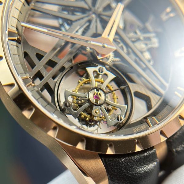 Roger Dubuis Excalibur Monotourbillon Pink Gold RDDBEX0836 Best Replica BBR 42mm - Image 6