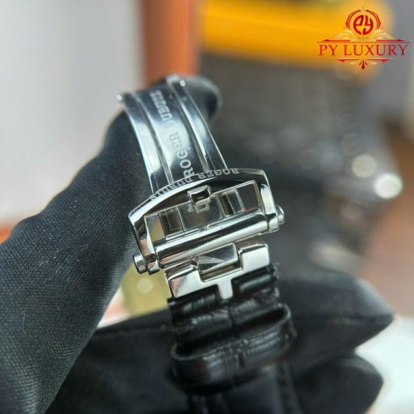 Roger Dubuis Excalibur Skeleton RDDBEX0393 Tourbillon Black Leather Best Replica BBR 42mm - Image 11