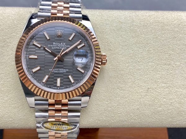 Rolex Datejust Grey Fluted Motif Dial m126331 0020 Mens Watch - Image 2