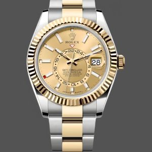 Rolex Sky Dweller Champagne Dial Yellow Gold 336933 42mm