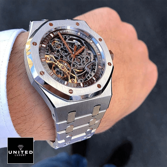 Audemars Piguet Royal Oak Double Balance Wheel Openworked 15407ST Replica - Image 10