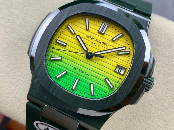 Patek Philippe Nautilus Yellow & Green 5711 40MM Watch - Image 4