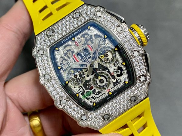 Richard Mille RM 011 03 Stainless Steel & 18K Gold Diamond Bezel - Image 4