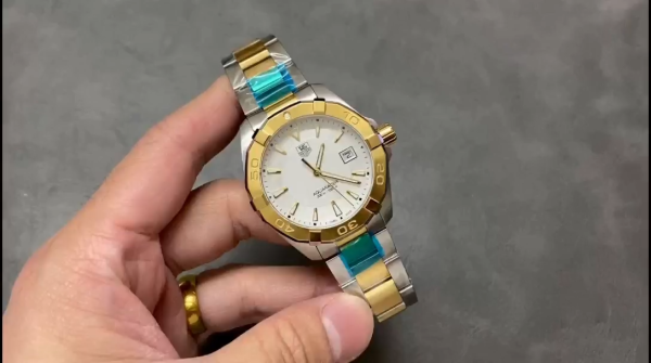 Tag Heuer Aquaracer 18kt Yellow Gold Stainless Steel WAY1151.BD0912 Watch - Image 2