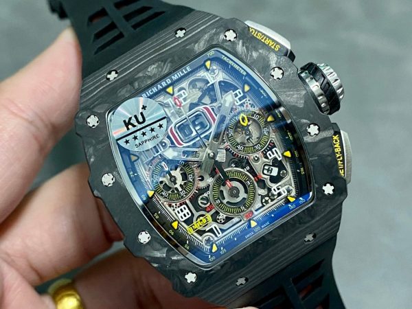 Richard Mille RM11-03 Carbon Automatic Flyback Chronograph Black - Image 3