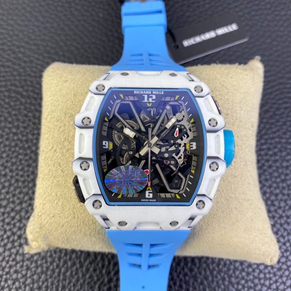 Richard Mille RM 35-03 Rafa Nadal White Carbon Quartz TPT(BLUE) - Image 10