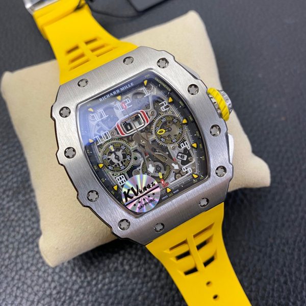 Richard Mille RM 11 03 Titanium Skeleton Dial Yellow Strap - Image 3