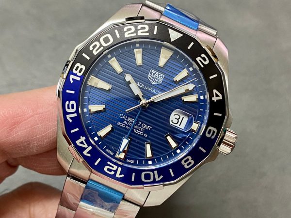 Tag Heuer Aquaracer Automatic GMT Steel WAY201T. BA0927 Blue 43mm - Image 4