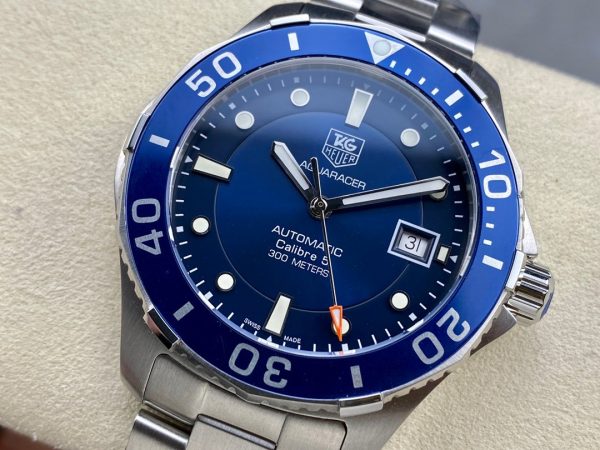 Tag Heuer Aquaracer Calibre 5 Blue Dial WAN2111.BA0822 Replica Watch - Image 4