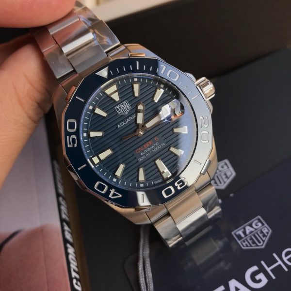 Tag Heuer Aquaracer Chronograph Blue Dial WAY211C.BA0928 41mm - Image 3