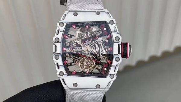 Richard Mille RM 38 02 Bubba Watson Tourbillon White Case Rubber & Fabric Strap - Image 30