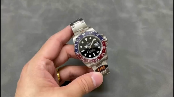 Rolex GMT Master II 116719BLRO White Gold Pepsi Black Dial 40mm Mens Replica Watch - Image 2