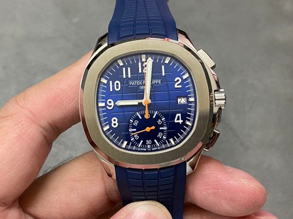 Replica Patek Philippe Aquanaut Blue 5968A 001 42mm Mens Watch - Image 3