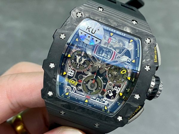 Richard Mille RM11-03 Carbon Automatic Flyback Chronograph Black - Image 4