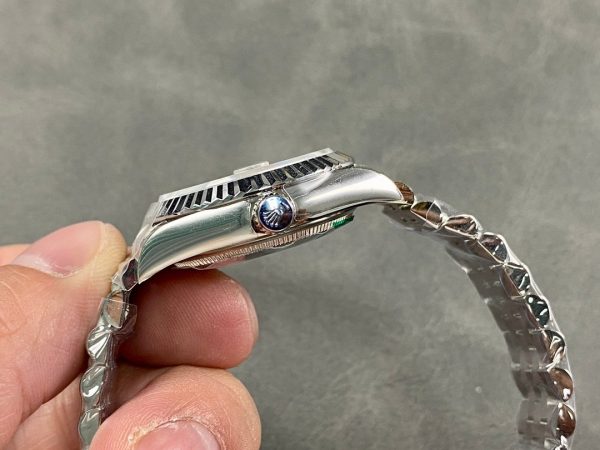 Rolex Datejust 279174 Stainless Steel Silver Roman Numeral Dial 28mm Lady Replica Watch - Image 4