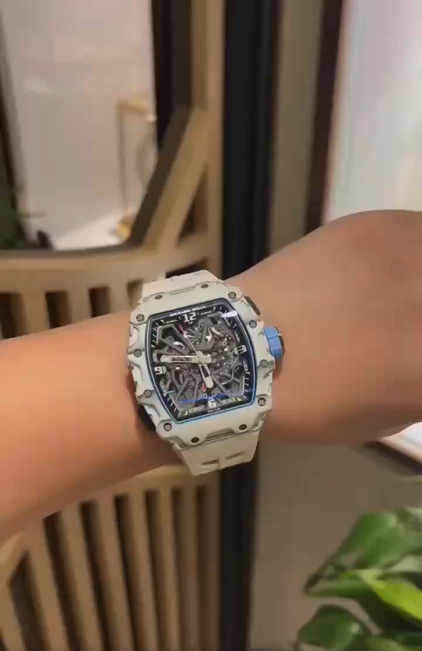 Richard Mille RM 35-03 Rafa Nadal White Carbon Quartz TPT(BLUE) - Image 2